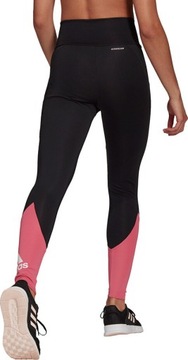 LEGGINSY DAMSKIE ADIDAS DESIGNED TO MOVE BI CZARNO-RÓŻOWE GT0172 r L