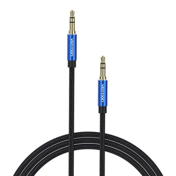 Стерео аудиокабель 2 x Mini Jack 3,5 AUX Gold, 1 м