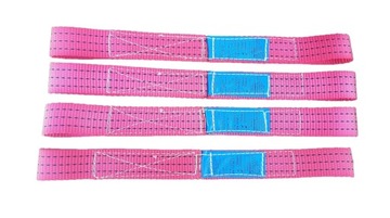 Транспортировочные ремни с подтяжками 40см Красные поворотные крючки Узкие 4% 3T 3m OL4