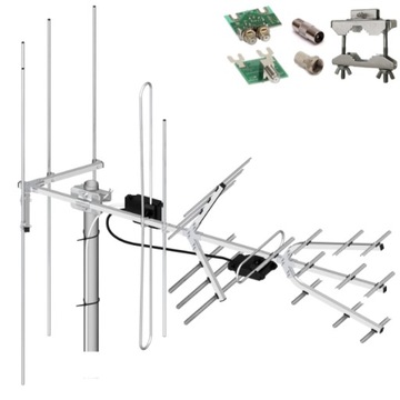 Antena UHF VHF Tri Digit Combo H/V DVB-T2 Dipol