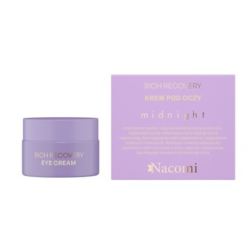 Nacomi MIDNIGHT Krem pod oczy 15ml Rich recovery