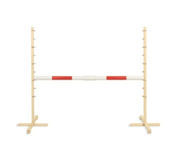 Перешкода для стрибків для Hobby Horse 160 см, h-120 см, колода червона