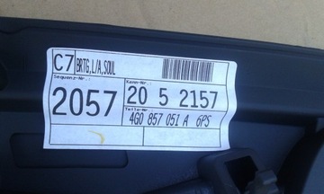 Накладка на консоль Audi A6 C7 4G0857051A
