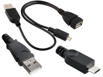 Adapter HOST OTG micro USB F i USB M Male Female