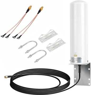 ANTENA ZEWNĘTRZNA DO ROUTERA MODEMU 4G LTE WIFI 18dBi SMA TS9