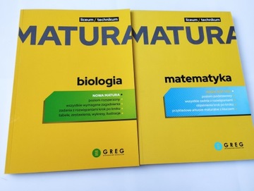 MATURA 2024 x2 Matematyka Biologia GREG Egzamin maturalny Liceum Technikum