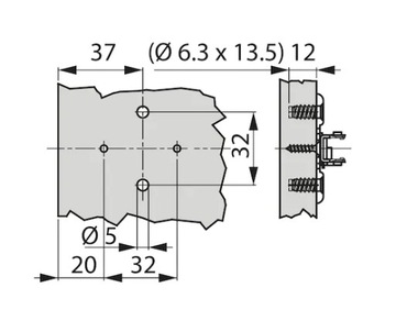 Крестовая направляющая WURTH Tiomos 1D H02 50 шт.