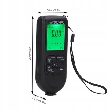 ИЗМЕРИТЕЛЬ ТОЛЩИНОСТРОМ КРАСКИ HW-300PRO