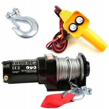 АККУМУЛЯТОРНАЯ ЛЕБЕДКА для Quad PLOW 12V 2000LBS 907kg + ДИСТАНЦИОННЫЙ