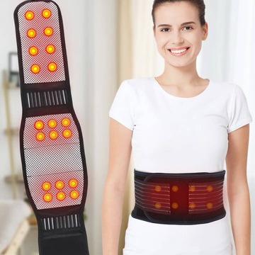 Pas magnetyczny na kręgosłup - ROZGRZEWAJĄCY - CE