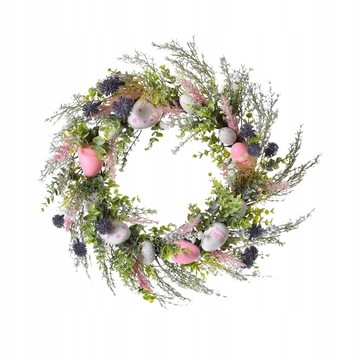 Венок из пасхальных яиц, настенная подвеска, пасхальные украшения, весенний венок, стиль А