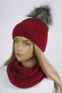 Комплект W#ALPACA ШАПКА с помпоном+ЮБКА