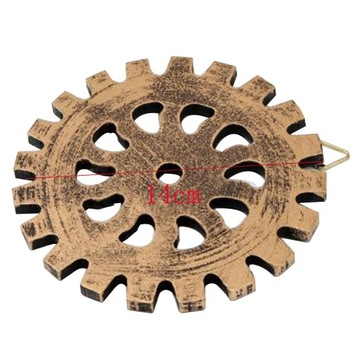 Dekoracje ścienne w stylu Vintage Steampunk koło