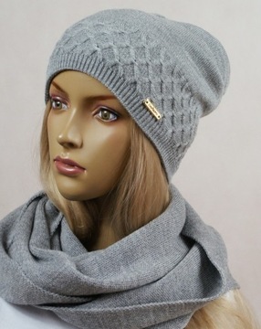 KOMPLET CZAPKA + KOMIN bez pompona # 24