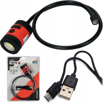 LATARKA WIELOFUNKCYJNA 3W LED COB + CHWYTAK MAGNES