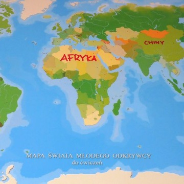 КАРТА МИРА для детей, настольный блокнот на 2 СТРАНИЦЫ