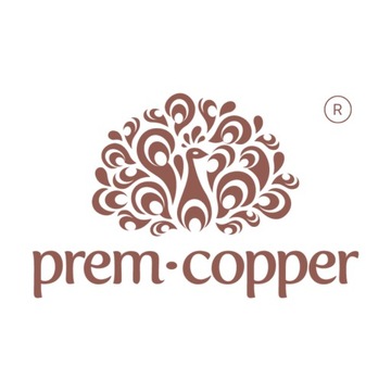 Prem-Copper Butelka MIEDZIANA na wodę 650ml z certyfikatem Kwiat Życia