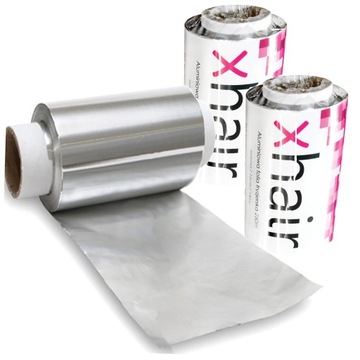 Aluminiowa folia fryzjerska GRUBA MOCNA do pasemek baleyage włosów XHAIR