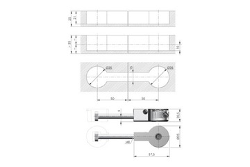 ZŁĄCZE DO BLATU L-100 QUICK ŚRUBA RZYMSKA