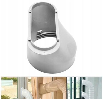 ПЕРЕХОДНИК ДЛЯ ПОРТАТИВНОГО КОНДИЦИОНЕРА ТРУБКА ОКОННАЯ ПРОКЛАДКА 15 СМ