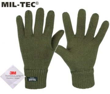 ЗИМНИЕ ПЕРЧАТКИ ТЕПЛЫЕ ПЕРЧАТКИ THINSULATE MIL-TEC GREEN M