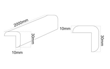 Taśma Piankowa Ochrona Mebli Kantów Zabezpieczenie Dzieci - Czarna 400 cm