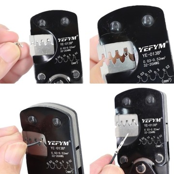 YE-013B(R) РУЧНОЙ КРИМПЕР 0,03-0,52 мм² КОНТАКТ КОНТАКТЫ JST / DuPont