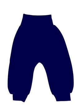 Spodnie bezuciskowe Basic granat 98