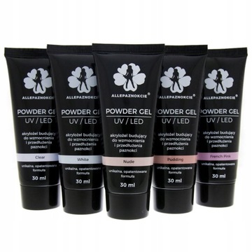 БОЛЬШАЯ строительная акриловая пудра-гель 30 мл ЩЕТКА