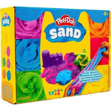PLAY-DOH Sand 6 шт. - 6 кольорів піску кінетичного