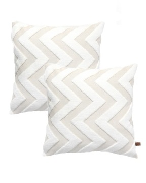 Kremowe Poszewki dekoracyjne 2szt. 45x45 boho ecru