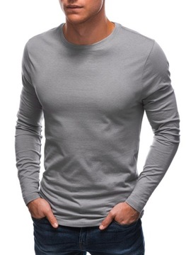 Longsleeve męski bez nadruku 148L szary L