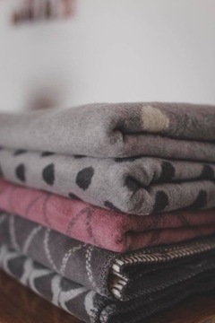 Детское одеяло Zaffiro Cotton для коляски - бело-серый зигзаг