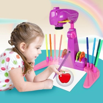 Проектор Smart Art Sketcher с 12 акварельными карандашами Детский фиолетовый