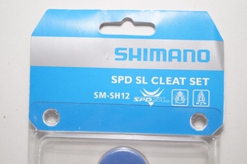 Педальные блоки W35 Shimano SPD SL SM-SH12, синие, 2 степени люфта