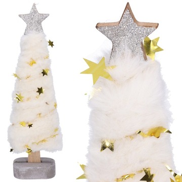 CHOINKA NA PNIU ŚWIĄTECZNA FIGURKA STROIK FUTERKO DUŻA 30cm