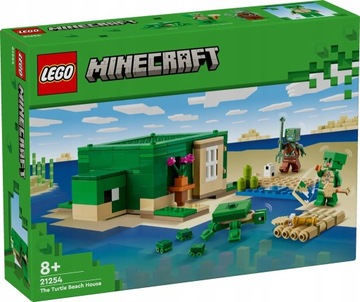LEGO MINECRAFT 21254 ЧЕРЕПАХА ПЛЯЖНЫЙ ДОМ В ПОДАРОК
