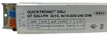 STATECZNIK ELEKTRONICZNY QUICKTRONIC DALI QT DALI-FH 3x14 4x14/220-240 DIM