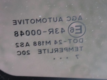 FIAT SEDICI SUZUKI SX4 05- SKLO (OKNO) KAROSERIE LEVÝ PŘEDNÍ