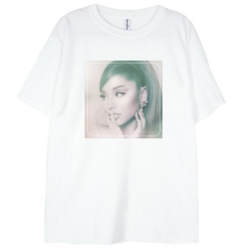 T-shirt Ariana Grande Positions biała koszulka XS