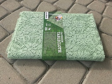 OBRUS OGRODOWY PIANKOWY PIANKA PROSTOKĄTNY TARAS 140x180 cm zielony OLDMAN