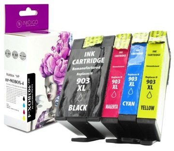 4x Tusz do HP OFFICEJET 903 XL 6900 6950 6960 6970