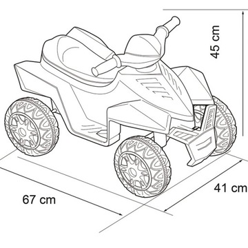 FEBER QUAD АККУМУЛЯТОР ДЛЯ ДЕТЕЙ 6V RACE 18м+