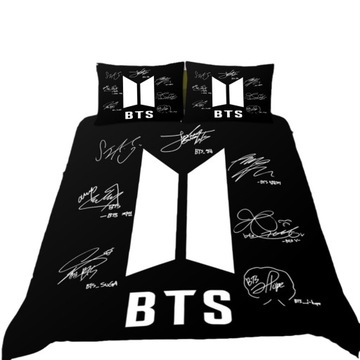 ZESTAW POSZEWEK NA KOŁDRĘ BTS ZESTAW POŚCIELI FASHION BOY GROUP PREZENT
