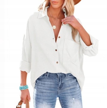 МУСЛИНОВАЯ РУБАШКА ЖЕНСКАЯ - СВОБОДНАЯ ОВЕРСАЙЗ Италия2XL