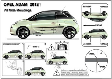 LIŠTA BOČNÍ OPEL ADAM 2013-2019