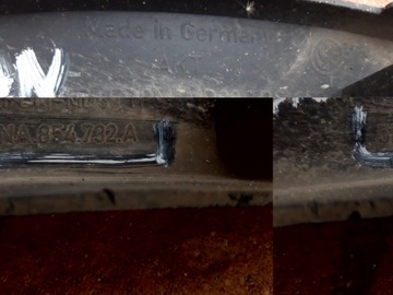 vw tiguan 16 — накладка колесной арки, правая передняя накладка