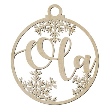 Персонализированная безделушка с именем из дерева.