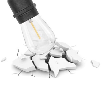 Светодиодная солнечная гирлянда 10 м + 10 светодиодных лампочек