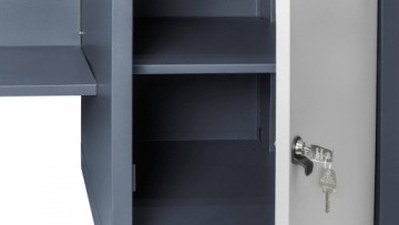 Массивный инструментальный стол для слесарного гаража PROFI 41 3SML/D